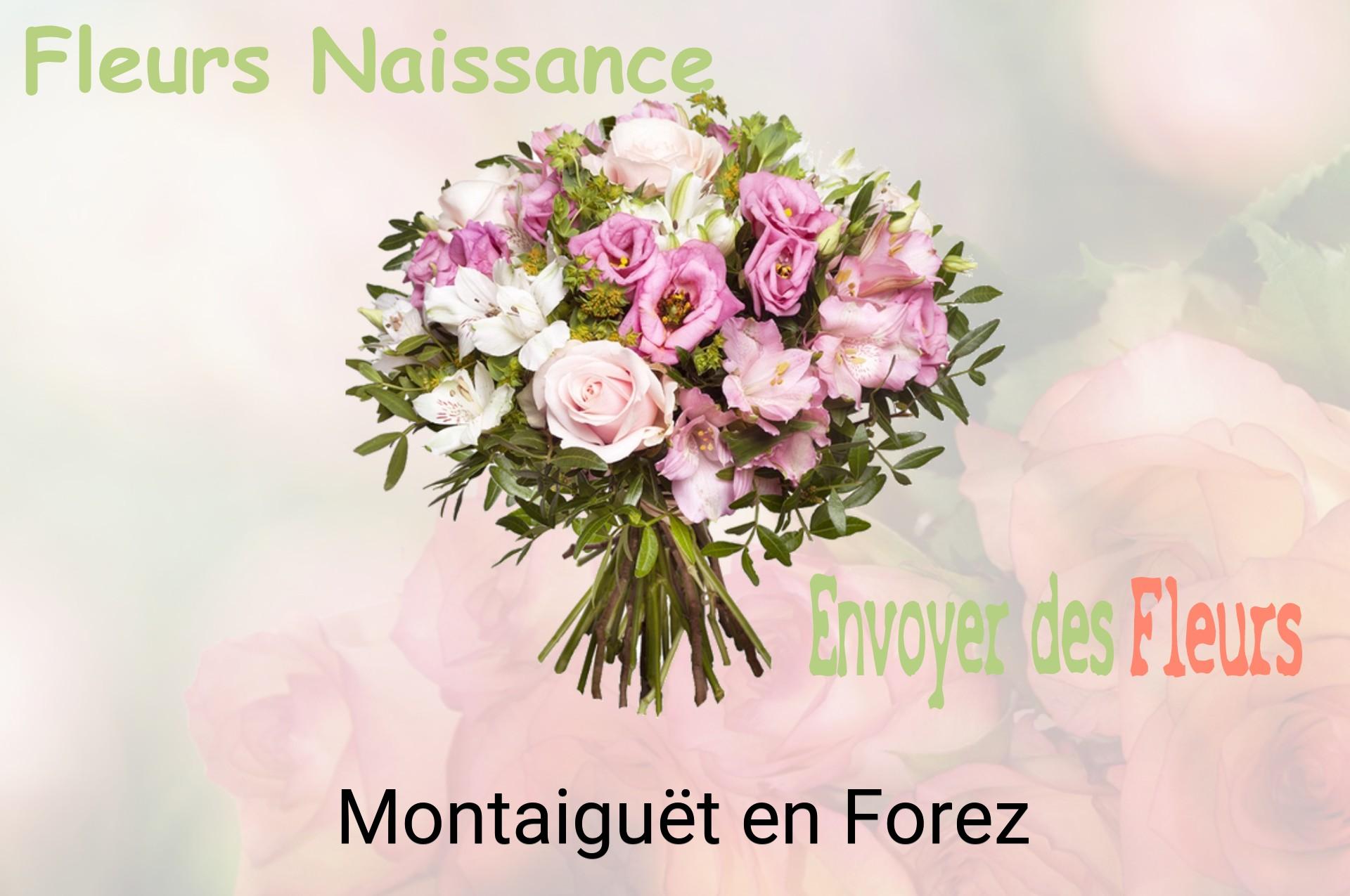Bouquet de fleurs de naissance livré à Montaiguët-en-Forez
